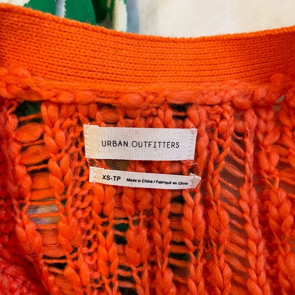 UO Orange Knit Cardigan - Picture 3 of 3